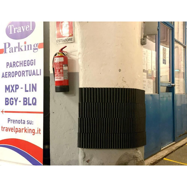 250x20cm Voiture Caoutchouc Protection Tapis Mural Garage Parking