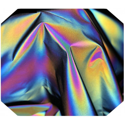 Regenbogen-reflektierendes Band mit holographischen Nuance anzunähen 25/50mm x 2 MT