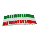 10 italienischer Flaggenaufnäher aus Stoff zum Nähen / Bügeln