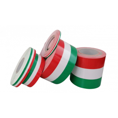 coppia cm.30x6 tricolore Adesivo Bandiera Italiana effetto strappo 