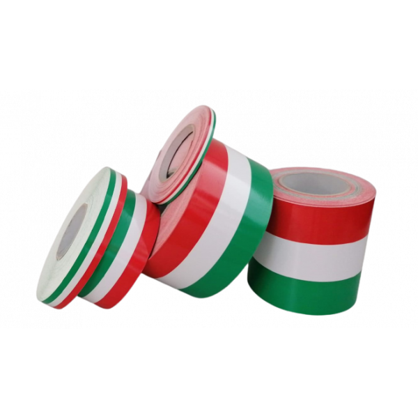 2 Pz Band Klebstoff Dreifarbig 120X4 Klebestreifen Italien Flagge Italienisch 