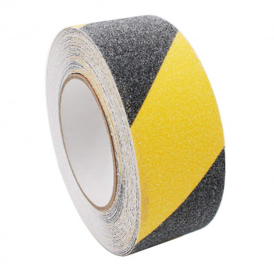 Black and Yellow Chevron Hazard Anti Slip adhesive tape for indoors and outdoors