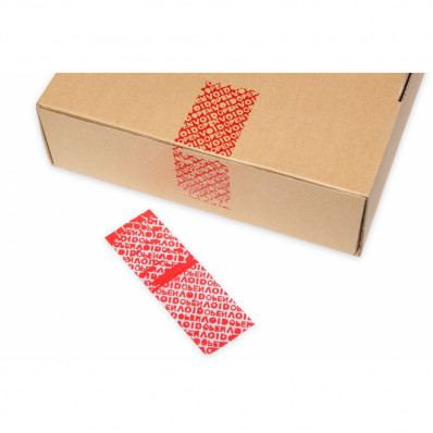 Tamper Evident Security Seal Tape Red Antitheft