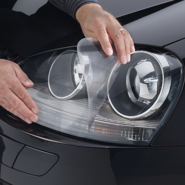 Pellicola protettiva per fari auto nera trasparente per Volkswagen