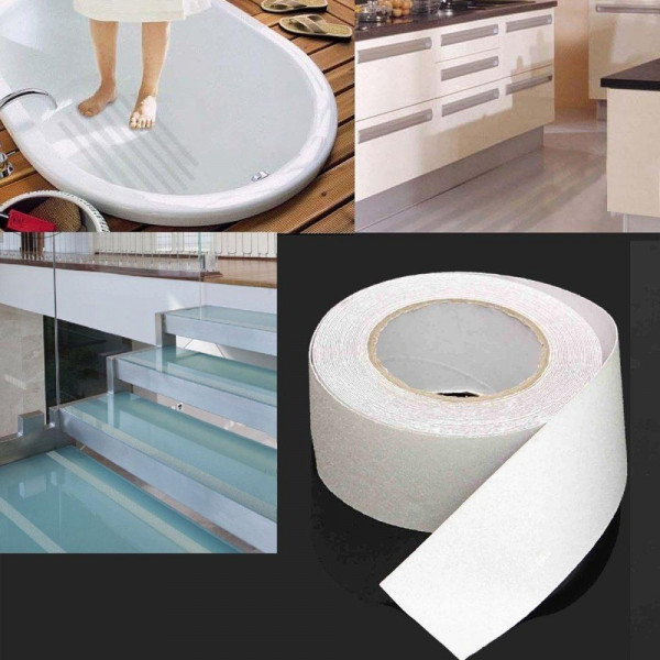 trasparente SlippySafe adesivi antiscivolo nastri per bagno e doccia Set di 12 impermeabile autoadesiva antiscivolo 