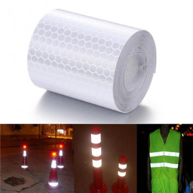 white reflective warning adhesive tape(class 2) - 50mm Best