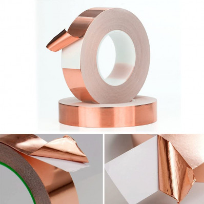 Cinta de cobre adhesiva conductiva – 3mt