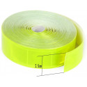 Fita de costura refletiva amarela fluorescente em PVC - 25/50mm