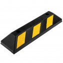 Rubber reflective parking wheel stop for commercial and