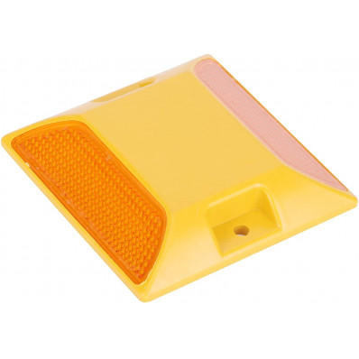 Orange plastic Road Reflector for Floor - 115x80x17mm