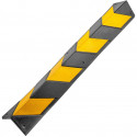 Black and yellow Chevron reflective rubber corner protector