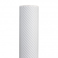 Pellicola adesiva per wrapping carbonio bianco