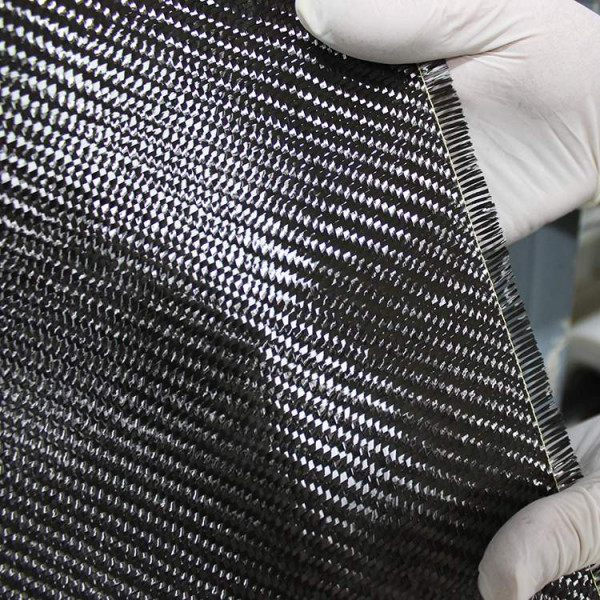 StickersLab - Rouleau de tissu en fibre de carbone véritable 200 g/m² 12 K  UD PLAIN unidirectionnel de 20 cm (200 mm (20 cm) x 1 m.