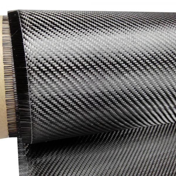 Tessuto in vera fibra di carbonio 200 g/m² 3k 1/1 PLAIN carbon look