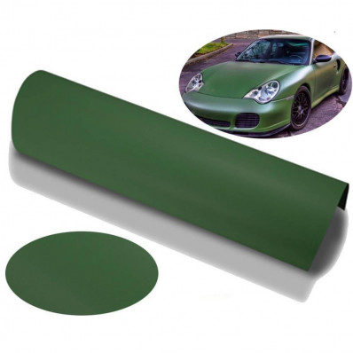 Envoltura de automóvil militar verde adhesivo que raspa la