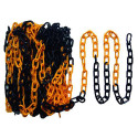 Plastic Chain for Parking and Security, Yellow Black, 6 mm