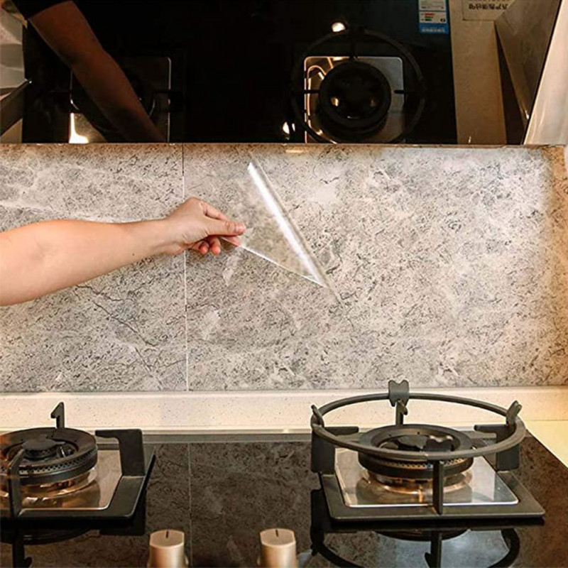 Kaufe Sagit Küche selbstklebende Aluminiumfolie und ölbeständige Aufkleber  Wandaufkleber wasserdicht, hohe Temperatur und