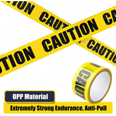 Ruban d'avertissement jaune/noir pour chantiers de construction avec  inscription « NE PAS ENTRER »