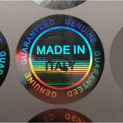 64 holograms guarantee and safety 19mm seals written "MADE IN