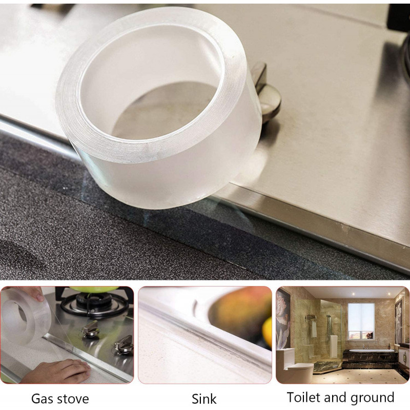 RV Kit de cinta adhesiva para baño y cocina resistente al agua y al moho  3juan Rojo Verde