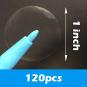 120 Etichette antimanomissione VOID trasparenti 2,5cm cerchio