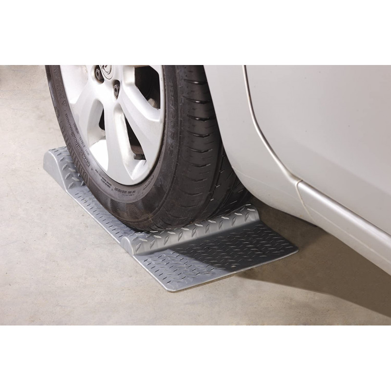 Delimitador de parking para garaje, base adhesiva para fijación al suelo  sin necesidad de taladrar.