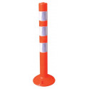 Orange plastic reflective cone pole for signaling Best Price
