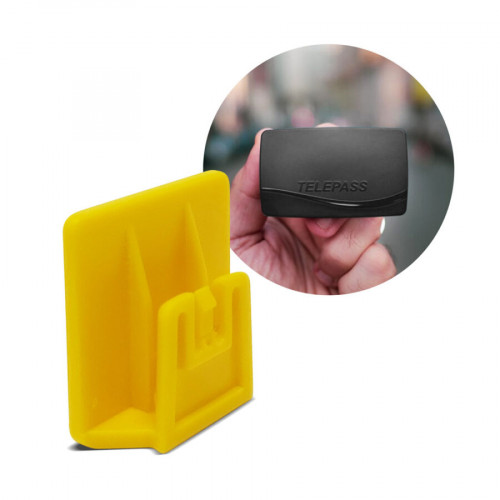 Clip for Telepass 2019 Removable Fixing System 3 x 3 cm 1 Piece
