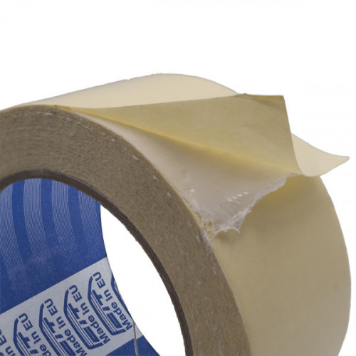 Neutral double sided tape 230my removable for carpets, rugs and other fixings 50mt