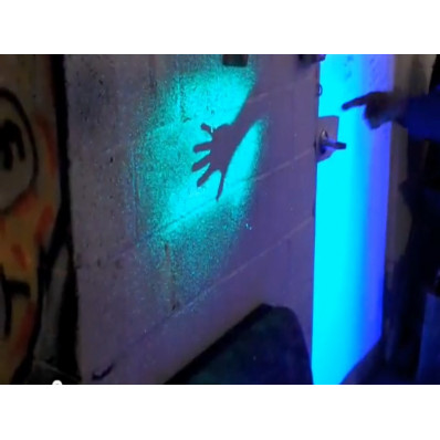 Bombe de peinture - Effet néon fluorescente - Jaune fluo - Tous
