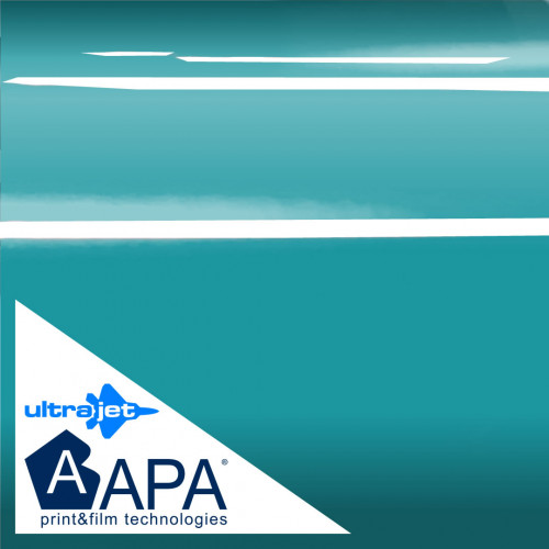 Película adesiva brilhante azul Miami APA feita na Itália embalagem de carro h152