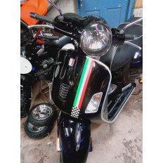 Bande en vinyle drapeau italien pour voiture, scooter et moto en 5