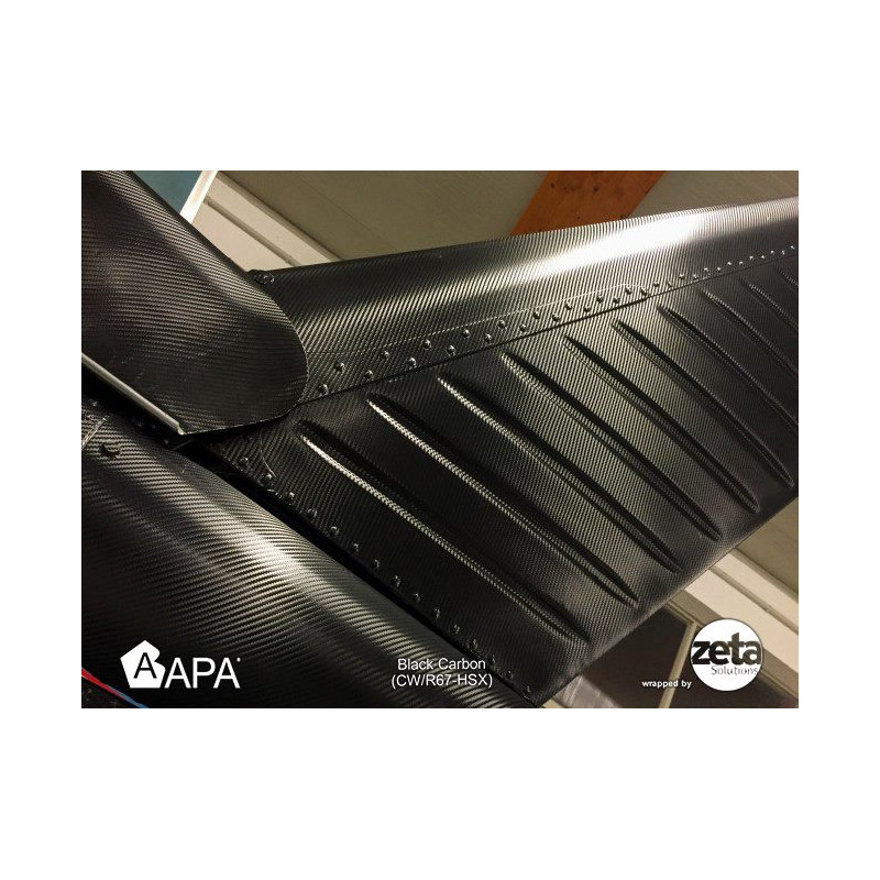 Pellicola adesiva 3D carbon black marca APA per car wrapping made in Italy