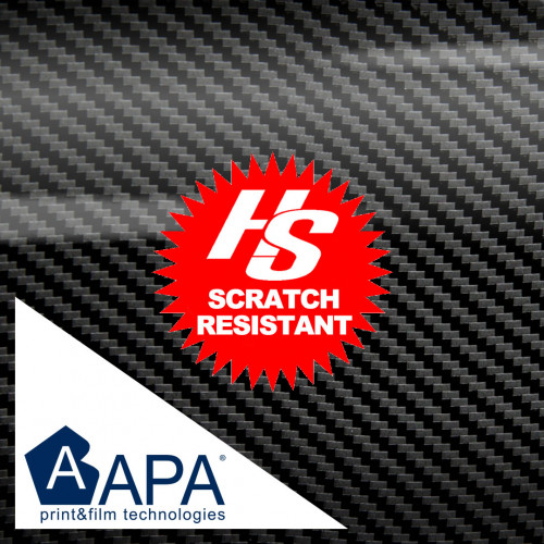 Película adesiva anti-riscos de corrida de carbono 3D APA fabricada na Itália embalagem de carro h152