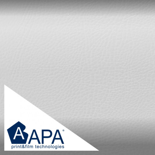 Film adhésif effet cuir blanc 3D APA made in Italy habillage de voiture h150